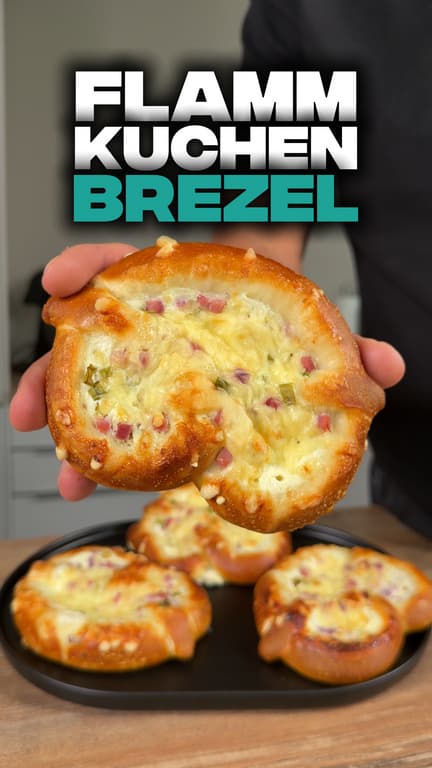 Flammkuchen Brezel