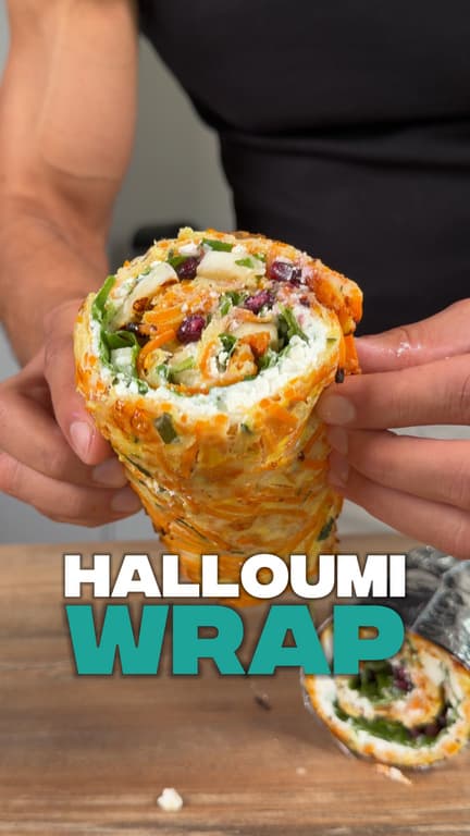 Protein Halloumi Wrap