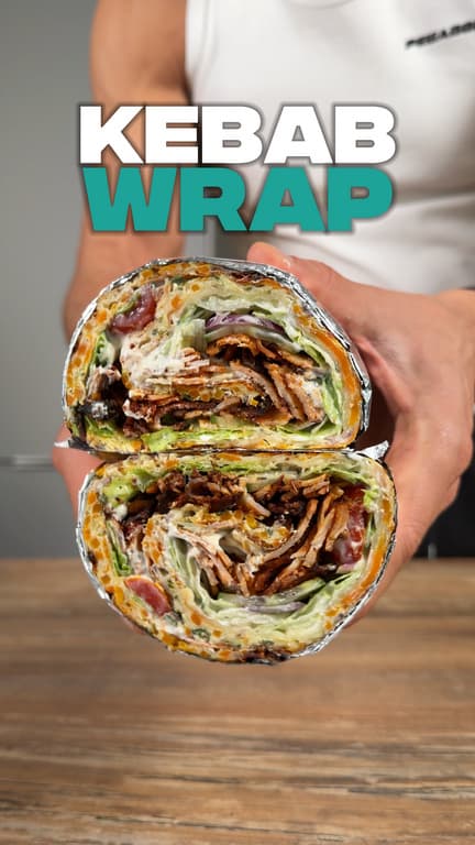 High Protein Kebab Wrap