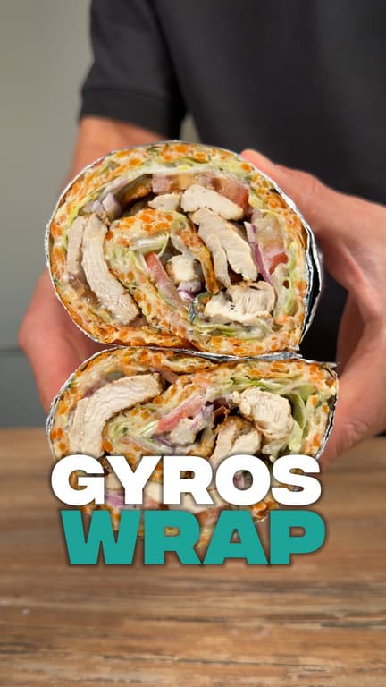 High Protein Gyros Wrap
